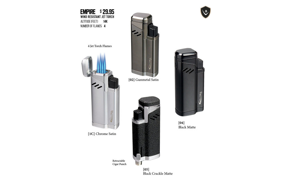 Vector - Torch Lighter Quad Flame Empire