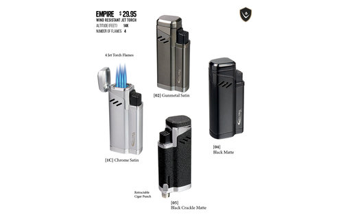 Vector - Torch Lighter Quad Flame Empire