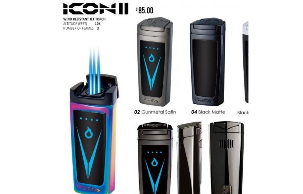 Vector - Torch Lighter Triple Flame Touch Sensor Icon II