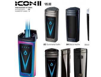 Vector - Torch Lighter Triple Flame Touch Sensor Icon II