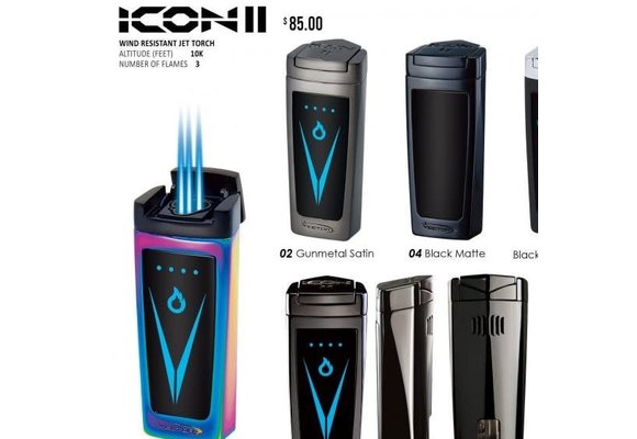 Vector - Torch Lighter Triple Flame Touch Sensor Icon II