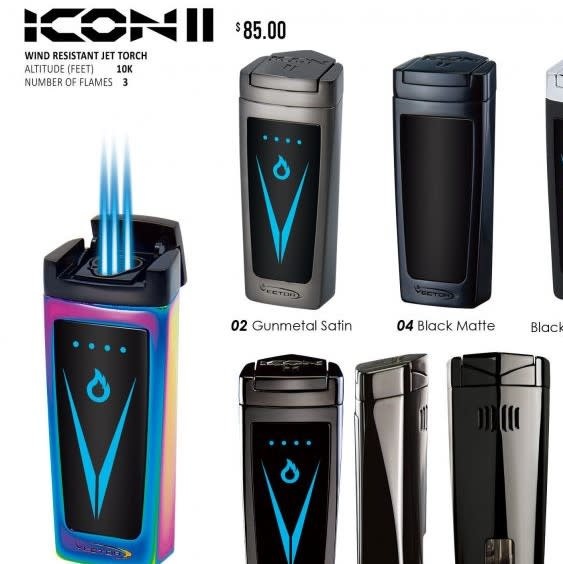 Vector - Torch Lighter Triple Flame Touch Sensor Icon II