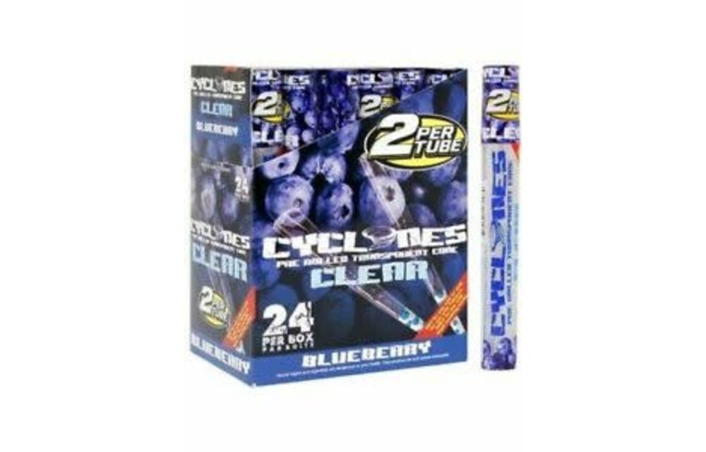 Cyclones - Clear Cones 2ct Blueberry