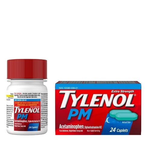 Tylenol - Fever Reliever Extra Strength PM 24ct