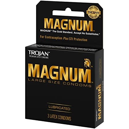 Trojan - Lubricated Latex Condom Magnum 3ct
