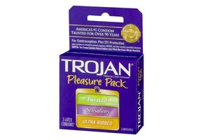 Trojan - Lubricated Latex Condom Pleasure Pack 3ct