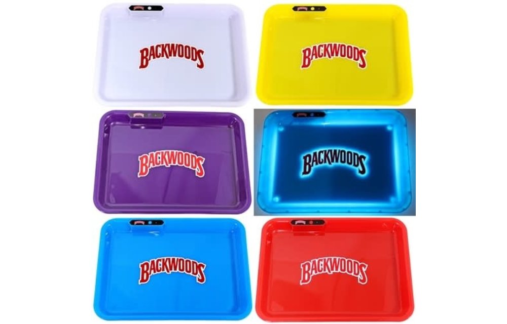Backwoods - Rolling Tray Glow Trays (Blue)