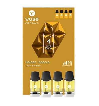 VUSE - Refillable Pod Cartridge ALTO Golden Tobacco 5% (4pk 1.8ml)