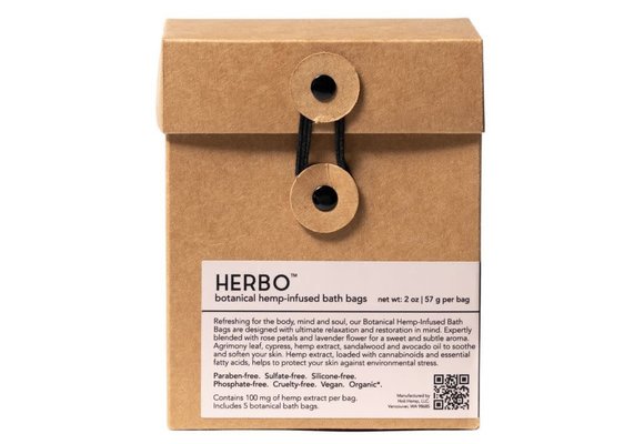 Herbo - CBD Topical Botanical Bath Bags 5ct 500mg