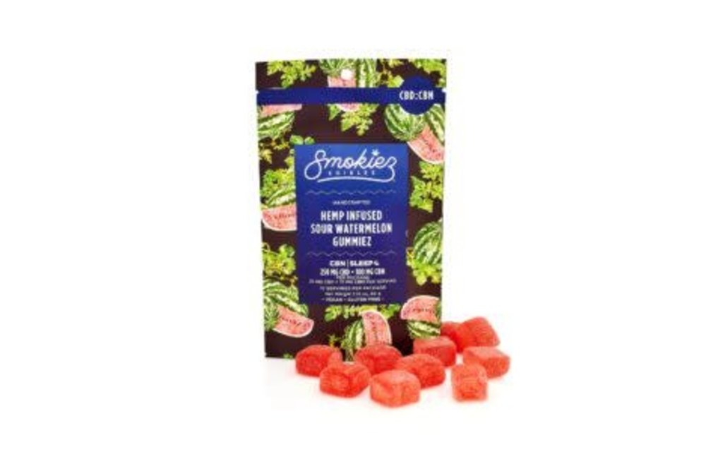 Smokiez - CBD Edible Gummies Sleep Sour Watermelon 250mg CBD 100mg CBN 10ct