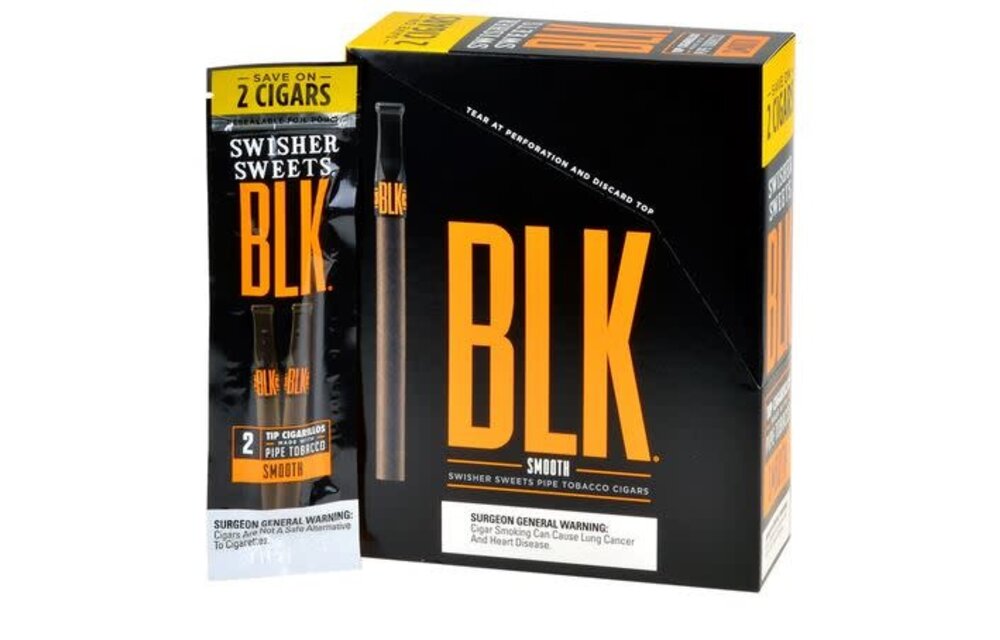 Swisher Sweets - Blunt Wrap BLK Smooth with Tip 2ct