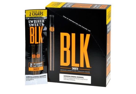Swisher Sweets - Blunt Wrap Cigar 2ct BLK Smooth with Tip