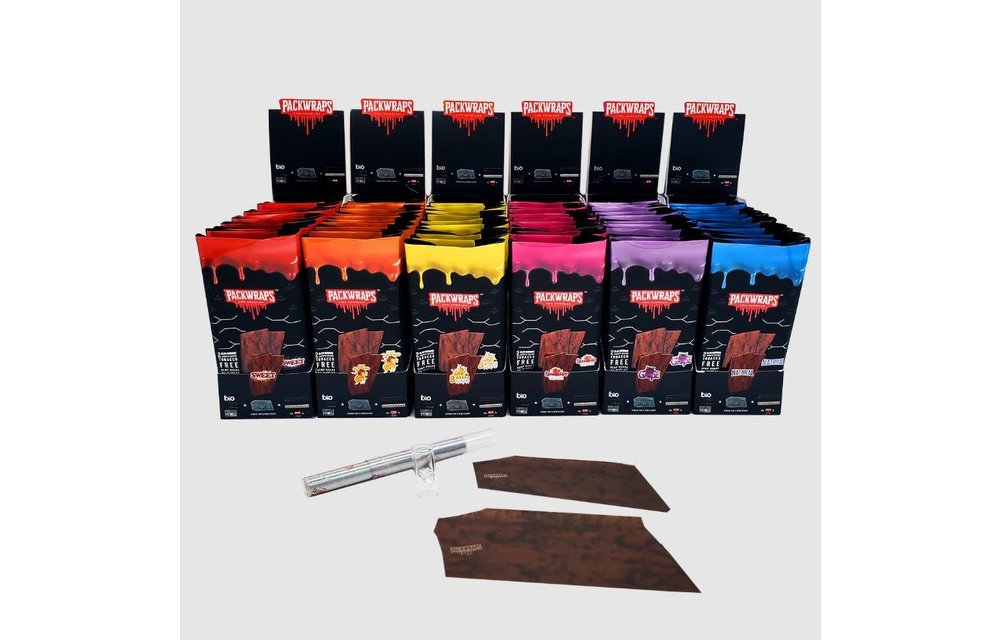 Packwraps - Blunt Wrap Hemp All In One Kit Glass Tip Storage Tray Packer