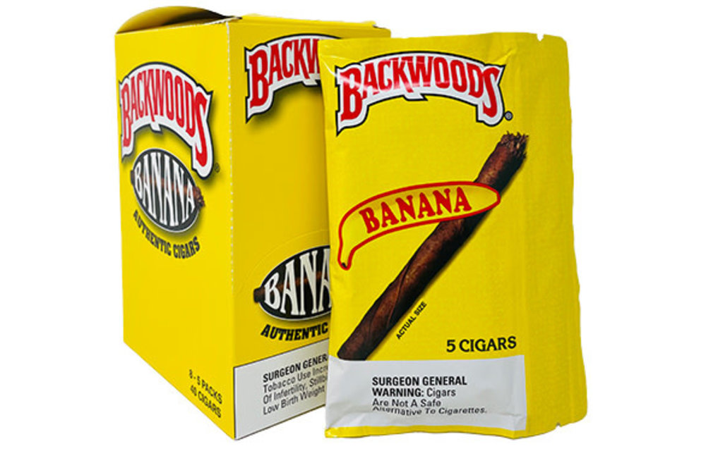 Backwoods - Blunt Wraps Banana 5pk.
