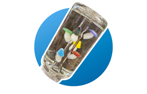 Apollo - Water Pipe Glycerin Mushroom Series 18"