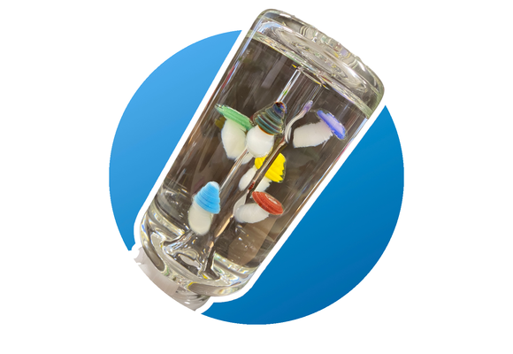 Apollo - Water Pipe Glycerin Mushroom Series 18"