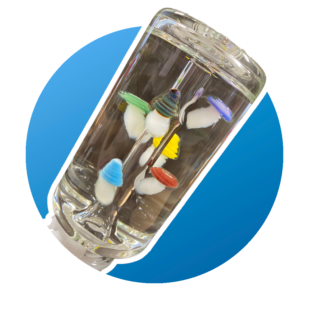 Apollo - Water Pipe Glycerin Mushroom Series 18"