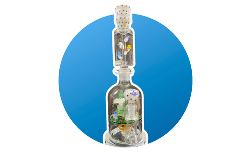 Apollo - Water Pipe Glycerin Mushroom Series 18"