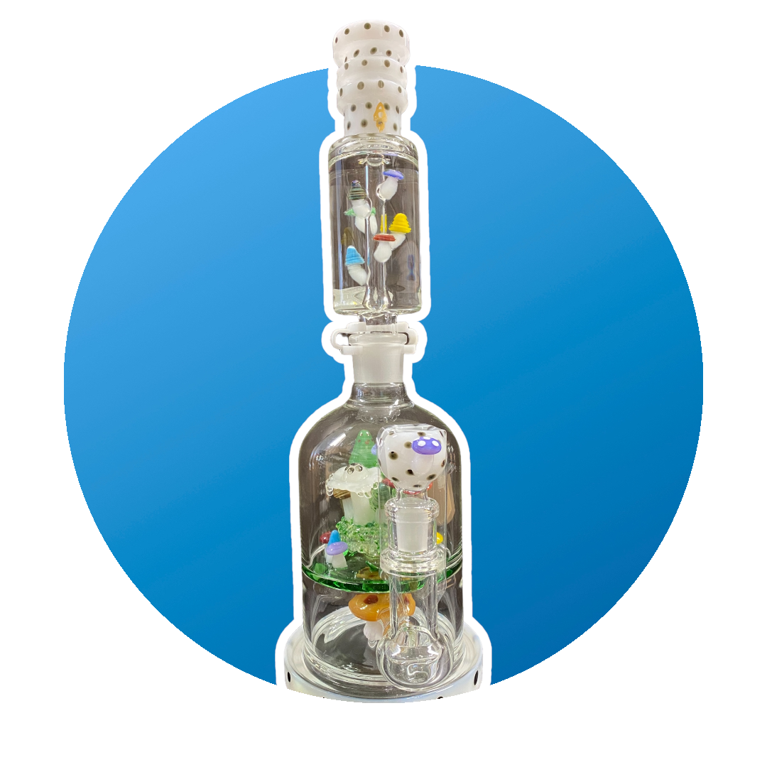 Apollo - Water Pipe Glycerin Mushroom Series 18"