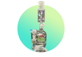 Apollo - Water Pipe Glycerin Mushroom Series 14"