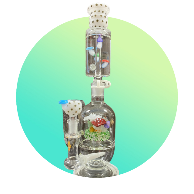 Apollo - Water Pipe Glycerin Mushroom Series 14"