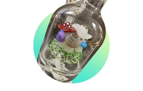 Apollo - Water Pipe Glycerin Mushroom Series 14"