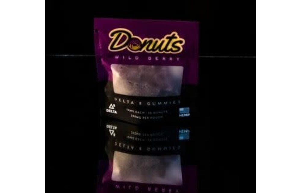 Donuts - Delta 8 Gummies 200mg 20ct (10mg/ct) Wild Berry