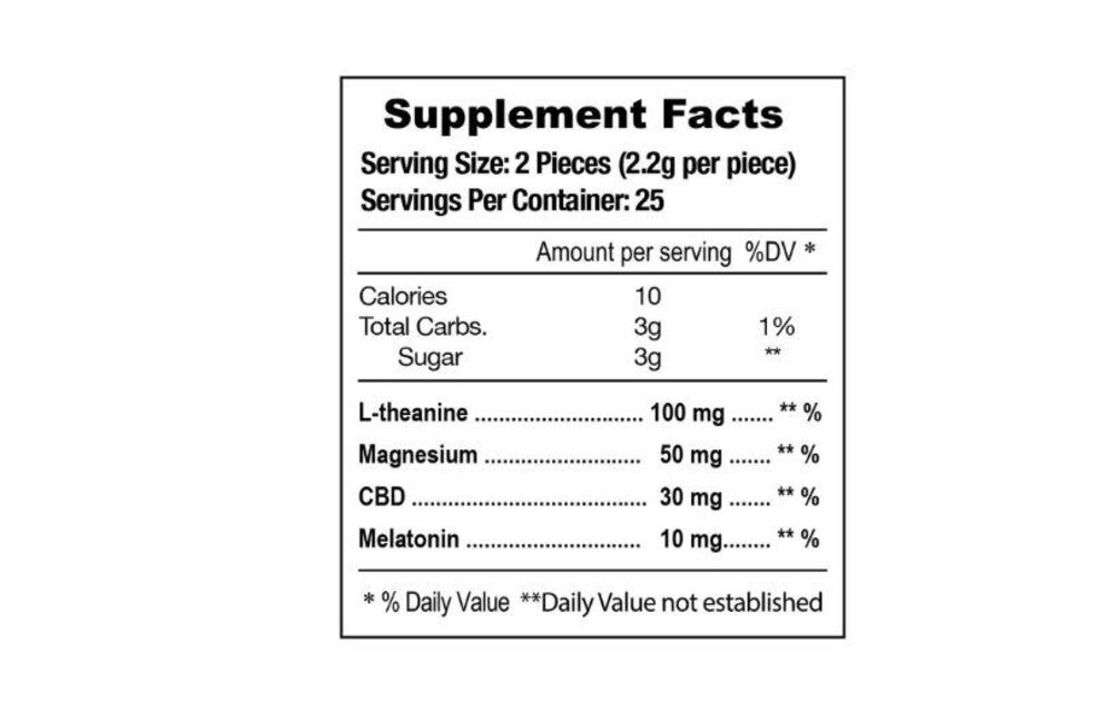 E Z Nite - CBD Gummies 1500mg 50ct