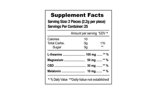 E Z Nite - CBD Gummies 1500mg 50ct