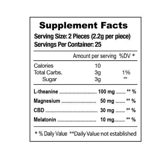 E Z Nite - CBD Gummies 1500mg 50ct