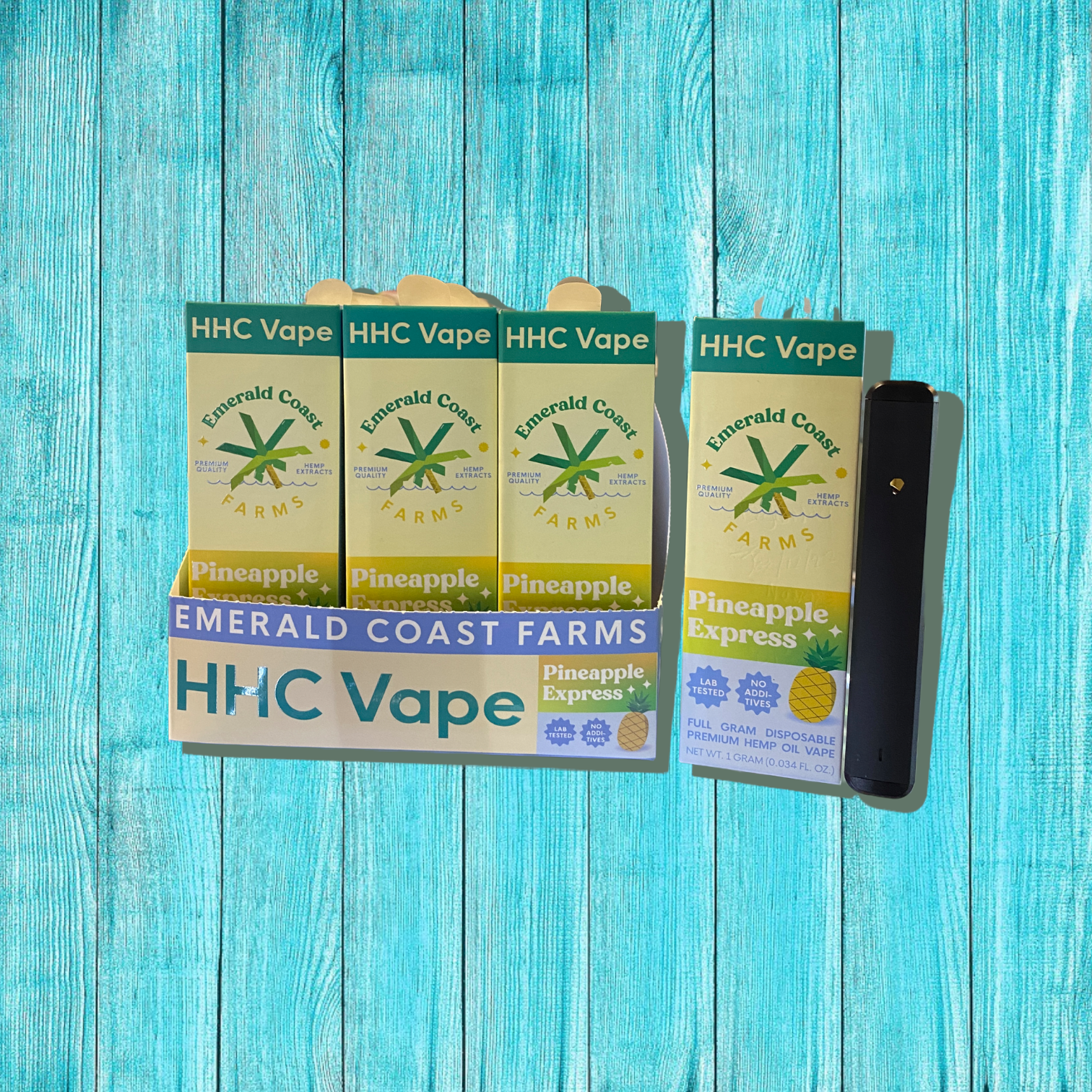 Emerald Coast Farm - HHC Disposable Vape Pineapple Express  1G