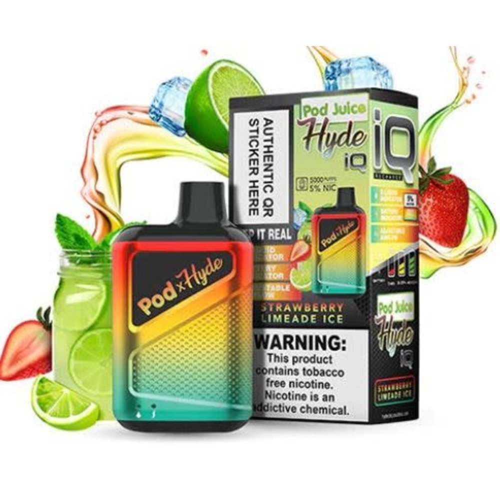 Hyde IQ Disposable Vape Rechargeable 5000 Puffs TGRNOW Smoke Vape
