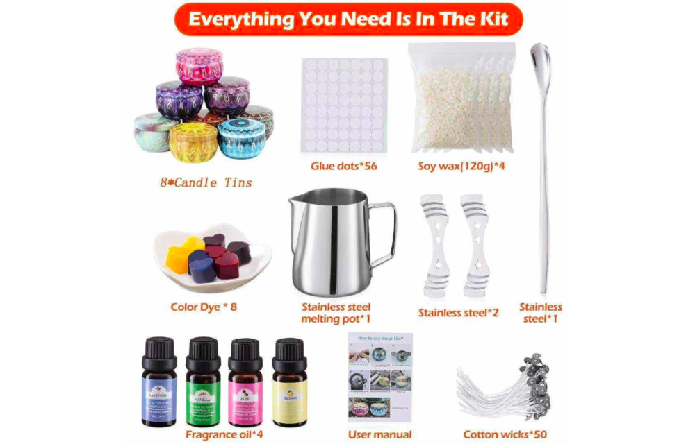 DIY Scented Candles making kit with Beeswax Holiday