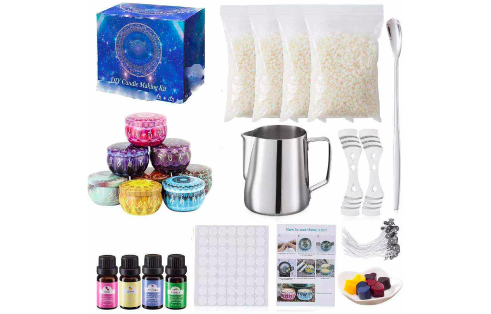 DIY Scented Candles making kit with Beeswax Holiday