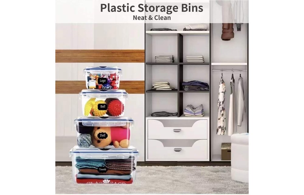 Cheap Stackable Storage Containers, Plastic Storage Bin/Containers/Boxes with Lids