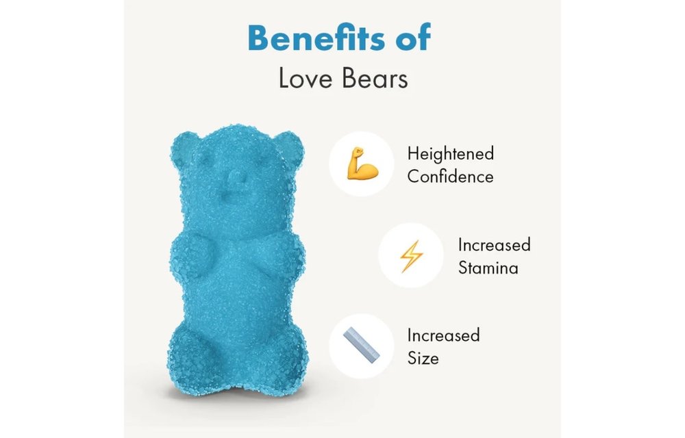 Love Bears - Natural Male Libido Enhancement Booster Gummies 6g