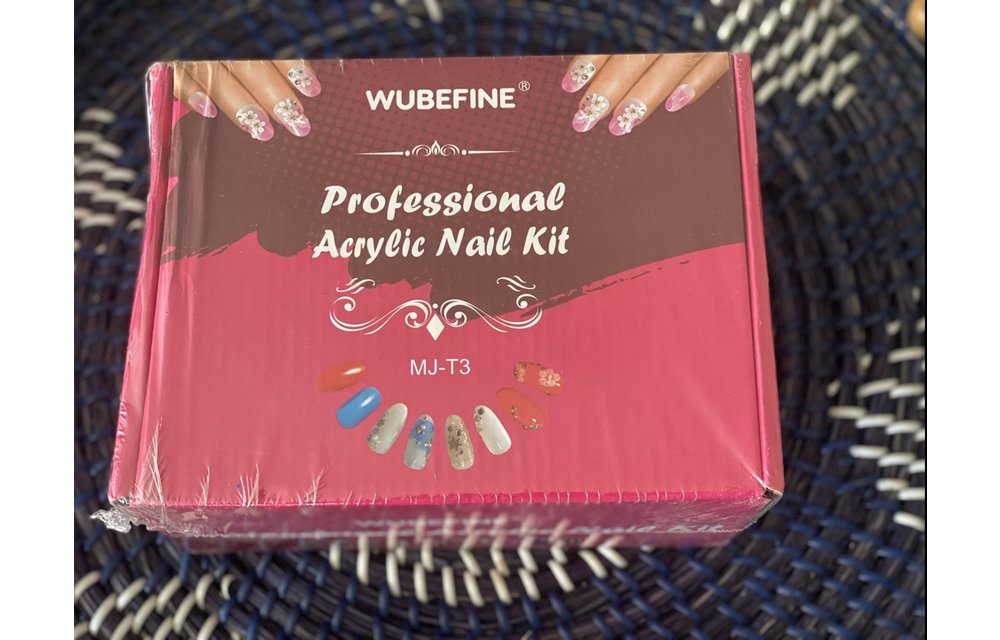 Wubefine - At Home Acrylic Nail Starter Kit MJ-T3 in a Pink Case for Beginners