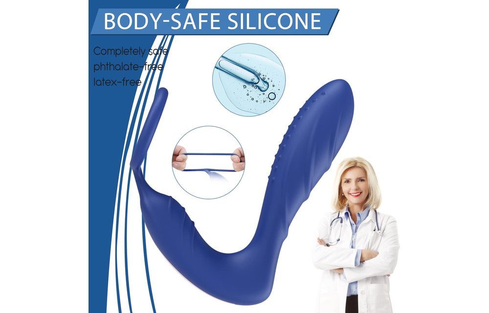 Adult Sex Toys –10 Patterns Prostate Massager Anal Vibrator Butt Plug with Cock Ring for Couples