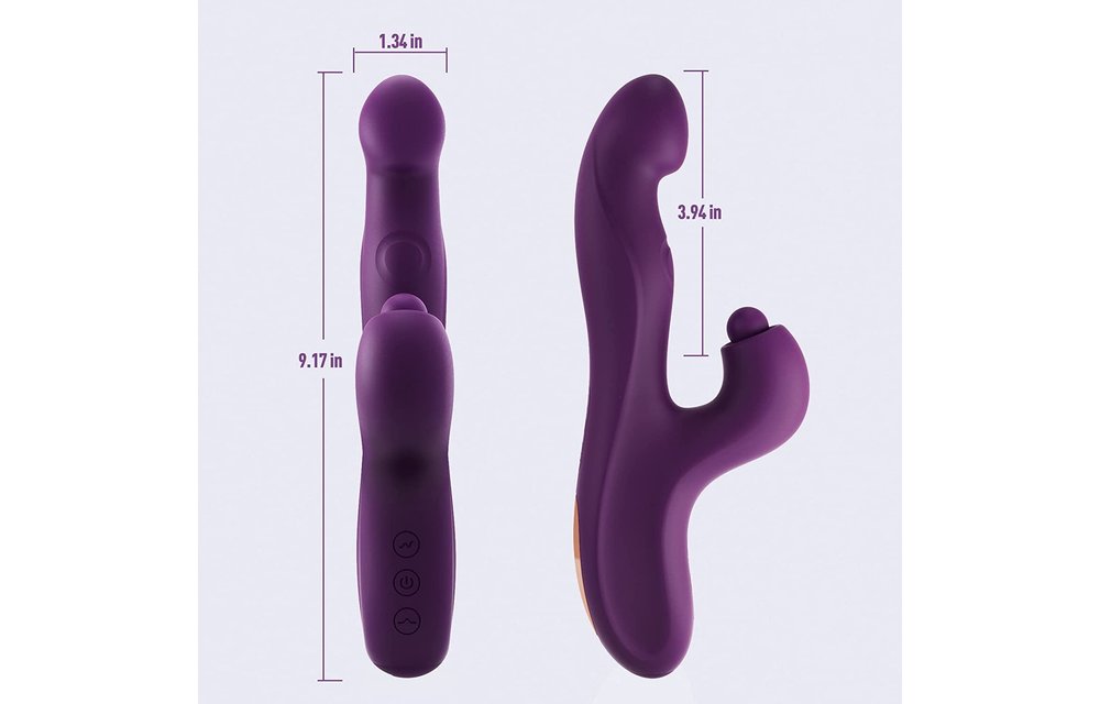 Adult Sex Toys - Clitoral Tapping Rabbit Vibrator for Clit G Spot Stimulation