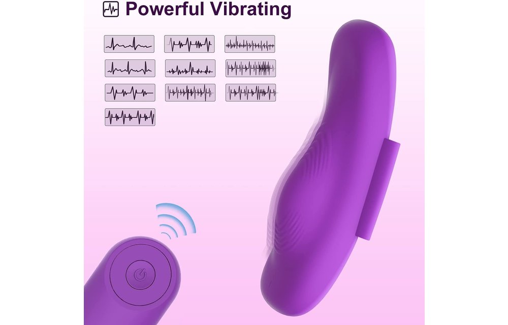 Adult Sex Toys - Remote Controlled Quiet Wearable Clitoral Vibrator