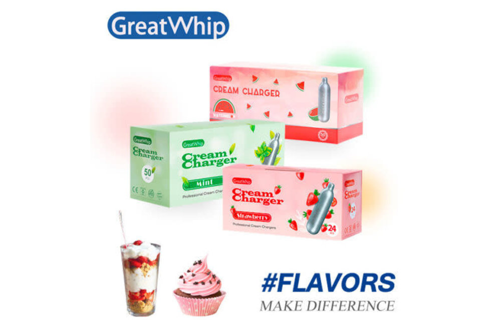Great Whip - Cream Chargers Flavored 50ct