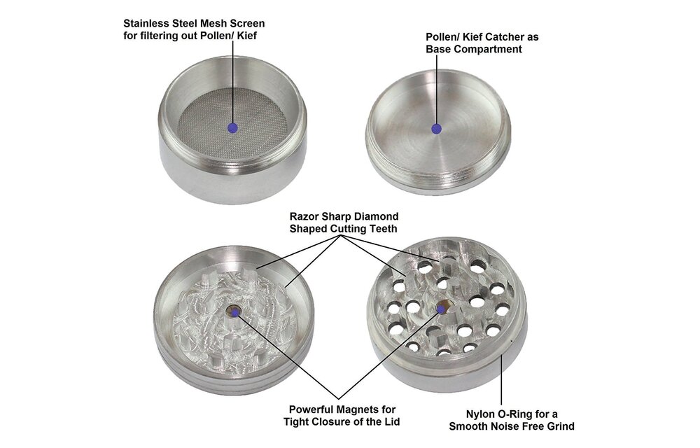 TGR - Grinder Metal (House) 4pc Large 68mm