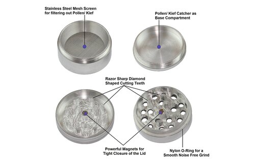 TGR - Grinder Metal (House) 4pc Large 68mm