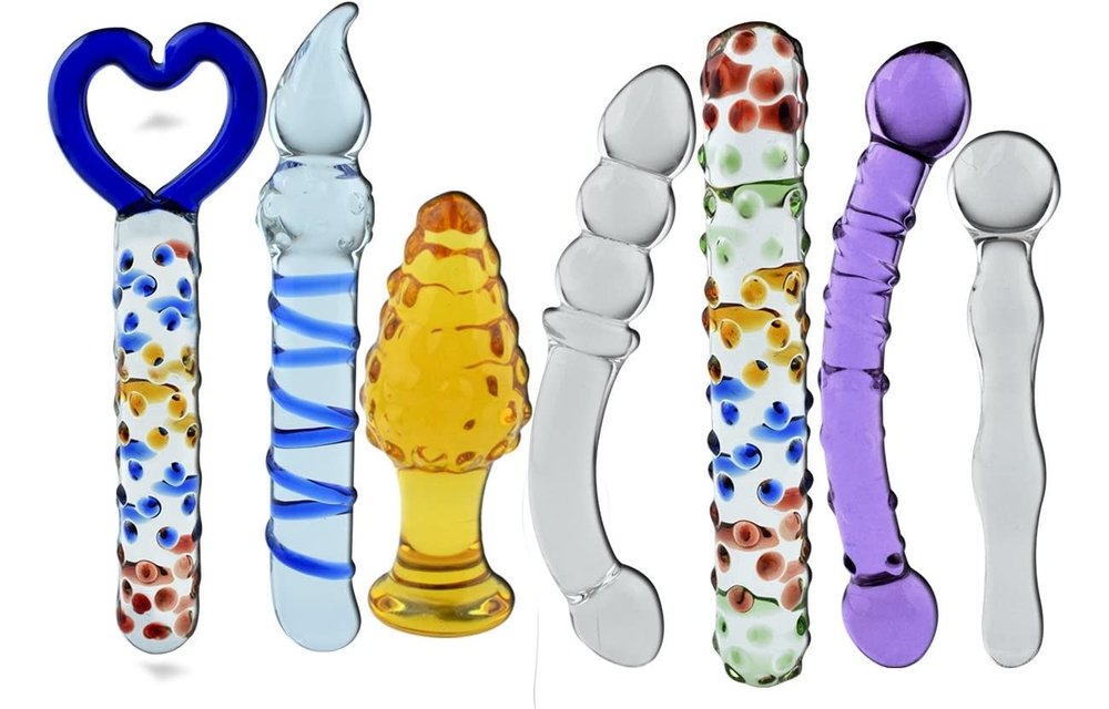 Adult Sex Toys -Crystal Glass Anal Butt Plug Stimulator