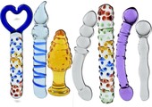 Adult Sex Toys -Crystal Glass Anal Butt Plug Stimulator