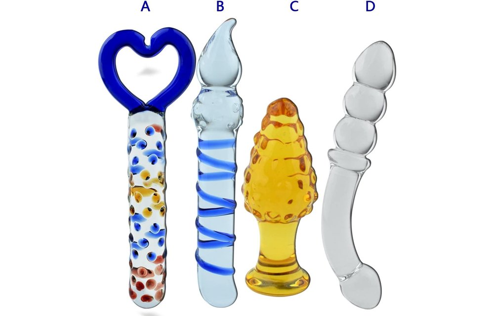 Adult Sex Toys -Crystal Glass Anal Butt Plug Stimulator