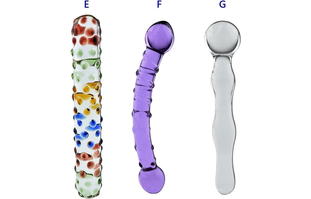 Adult Sex Toys -Crystal Glass Anal Butt Plug Stimulator