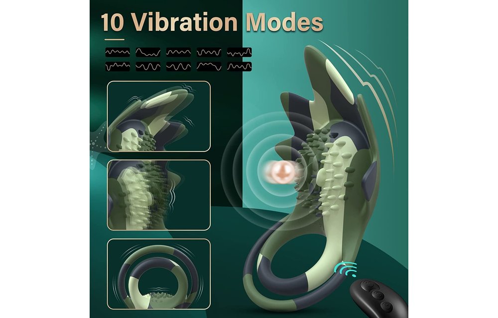Adult Sex Toys - Vibrating Penis Ring with Testicles Teaser