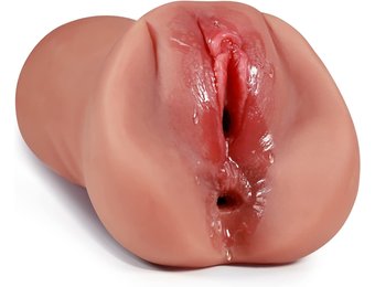 Adult Sex Toys - Realistic Masturbator Twin Tunnels Realistic Vagina and Ass