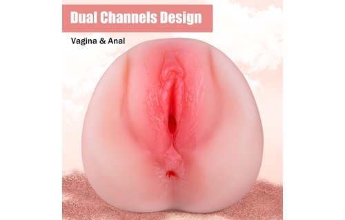 Adult Sex Toys - Realistic Masturbator Twin Tunnels Realistic Vagina and Ass